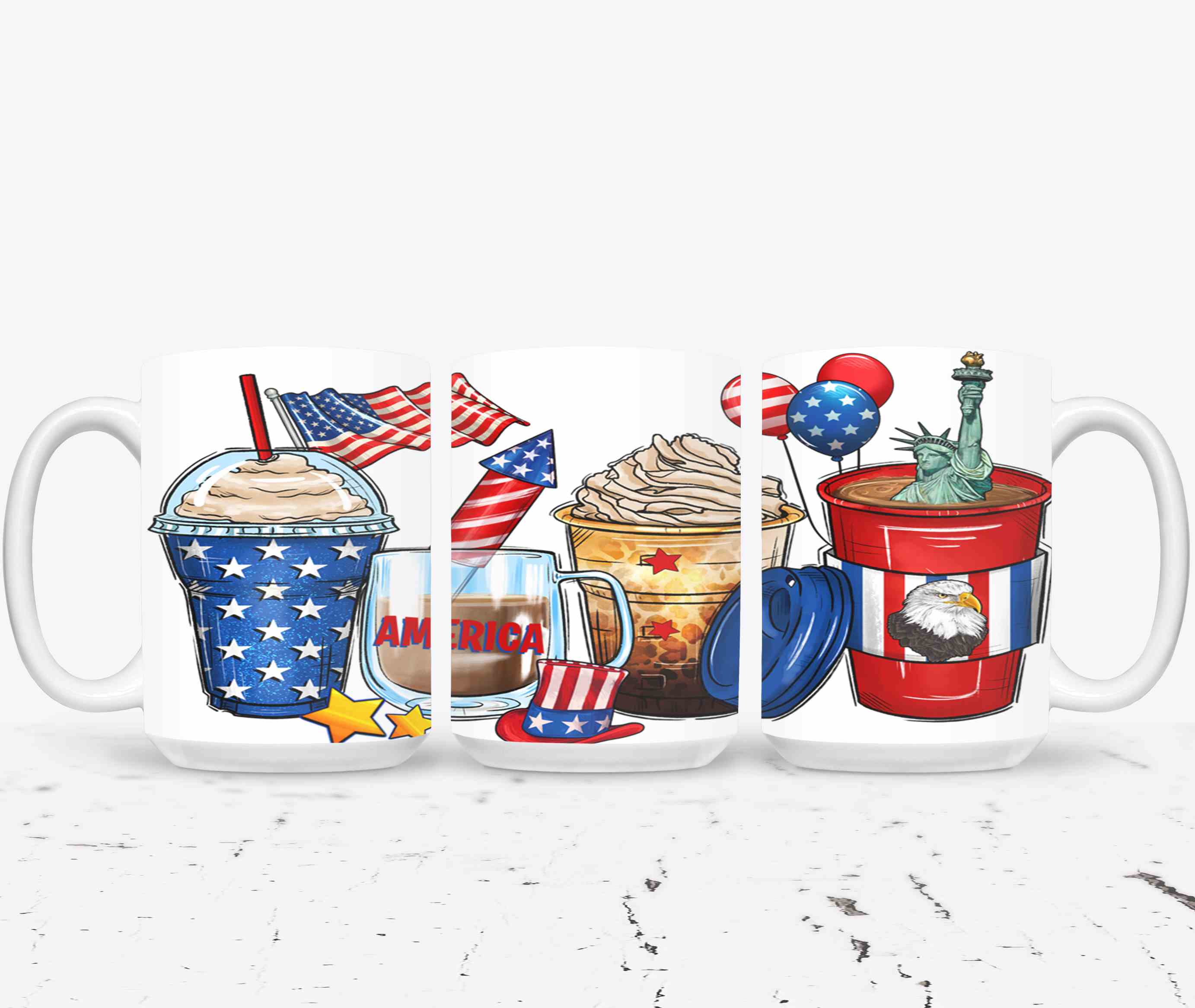 4th of July Coffee Cups-9917
